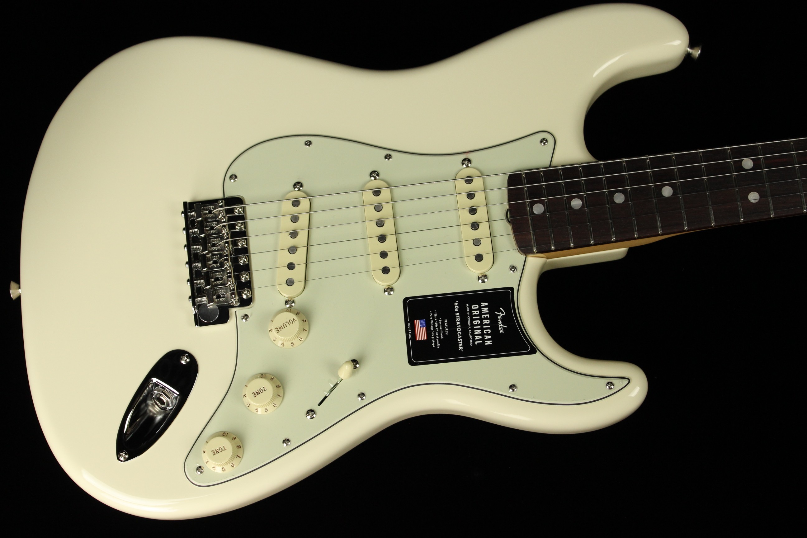 ギター Fender USA 60s Stratocaster Fender American Original '60s Stratocaster Olympic White (SN