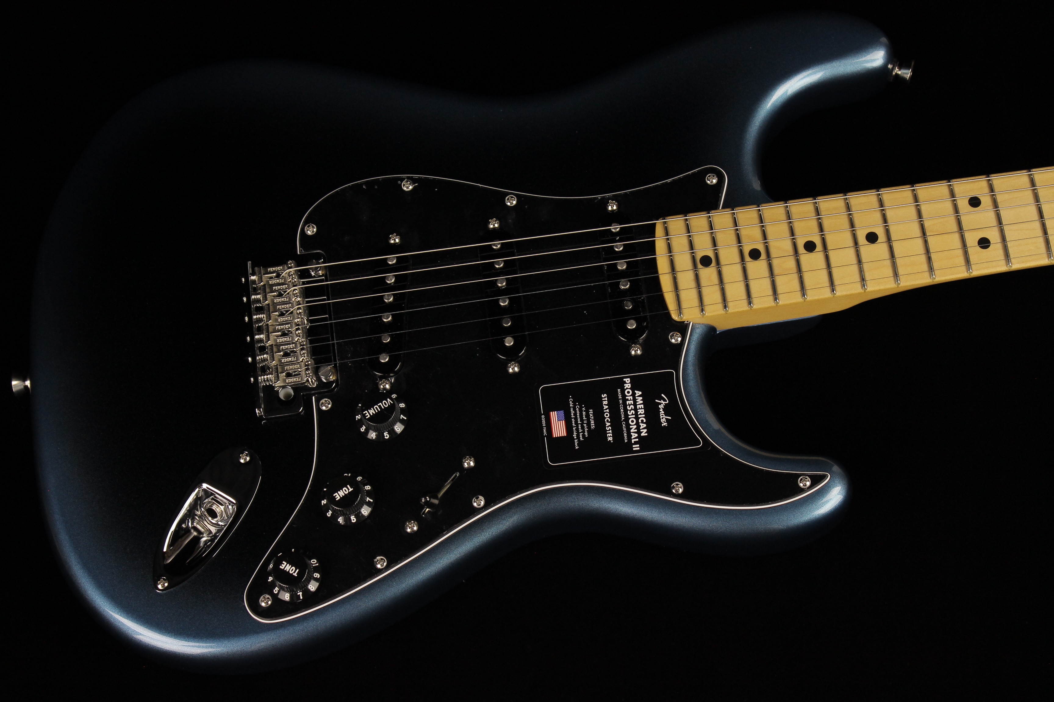 Fender American Professional II Stratocaster Dark Night SN US210091932 Gino Guitars
