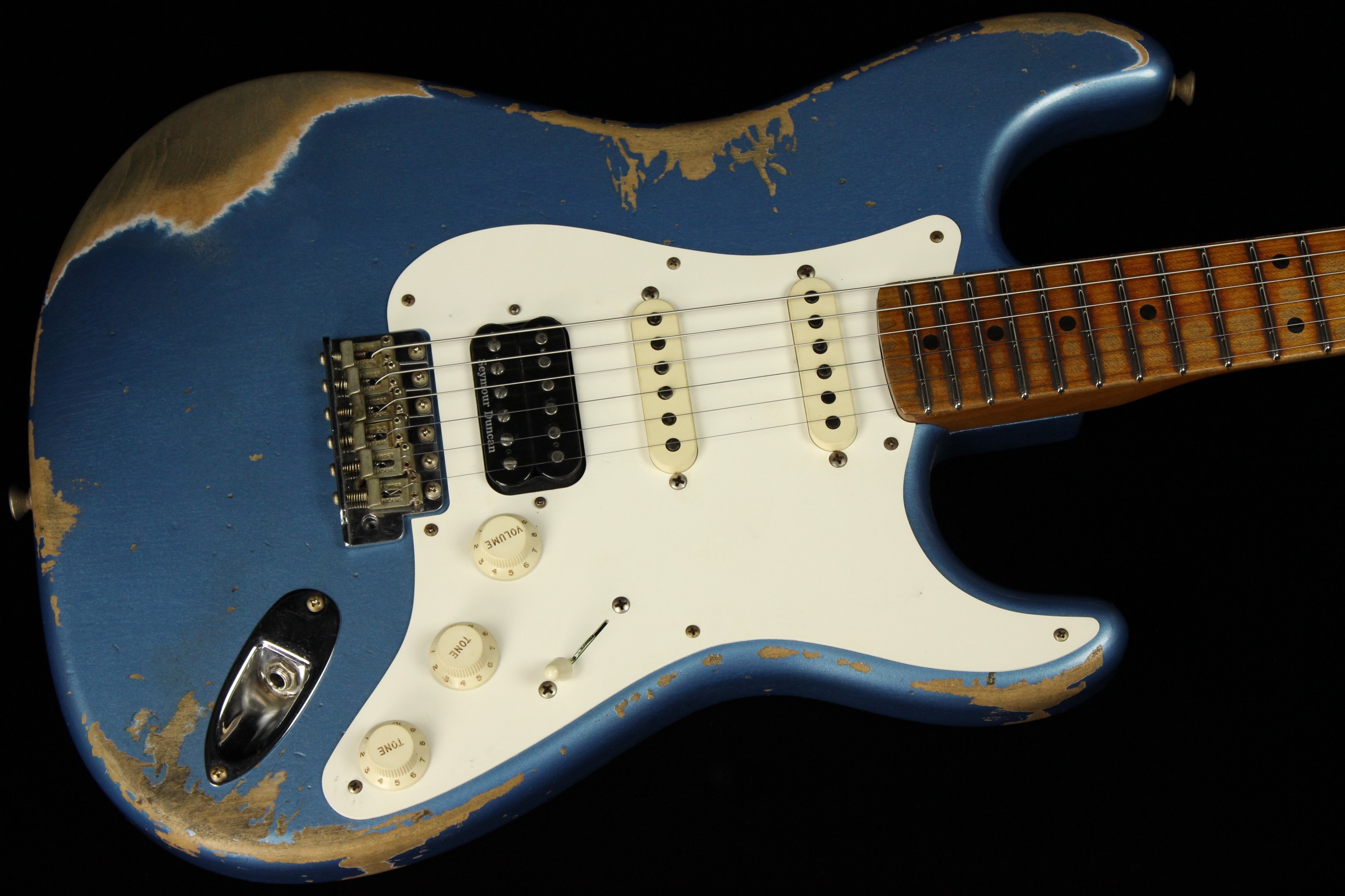 Fender Custom 1958 Stratocaster HSS Heavy Relic Lake Placid Blue (SN