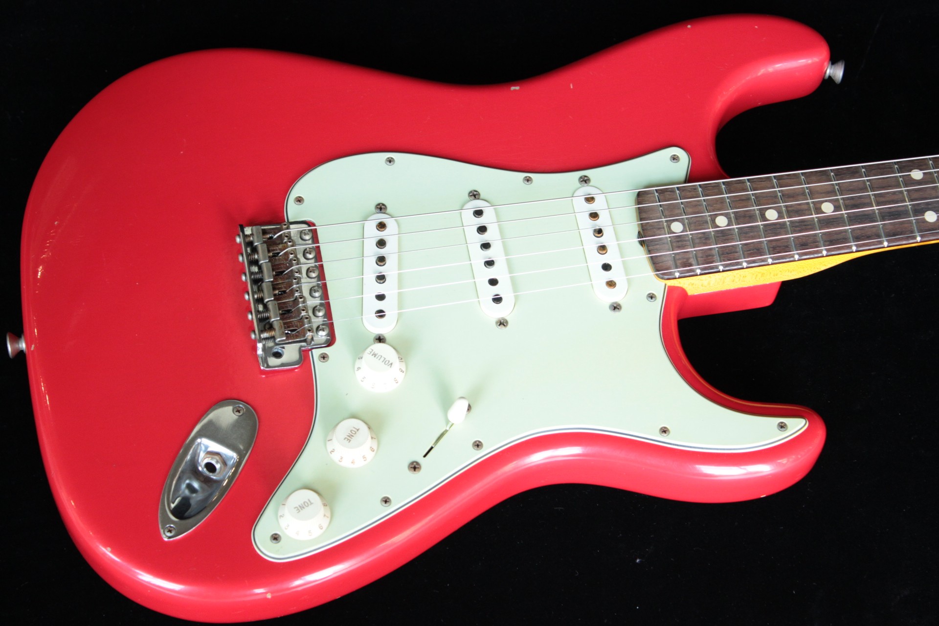 Fender Custom 1960 Stratocaster Journeyman Relic AG Hot Rod Red SN R85175 Fender Custom 1960 Stratocaster Journeyman Relic AG Hot Rod Red SN R85175