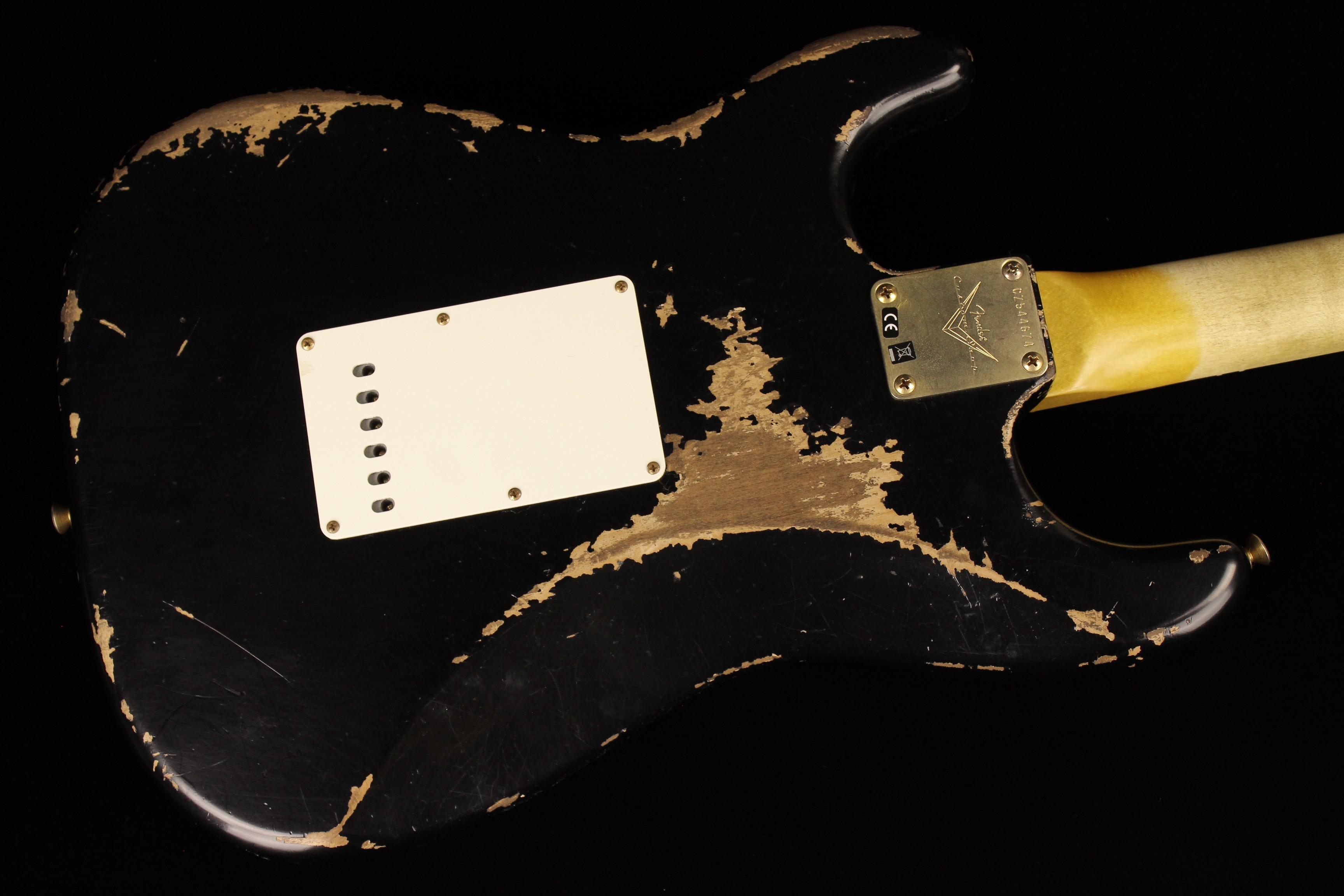 Fender Custom 1962 Stratocaster Heavy Relic Aged Black (SN