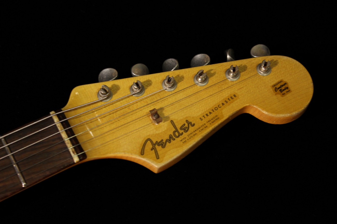 お気に入り Stratocaster 1963 Custom Fender Heavy White Vintage Relic ギター
