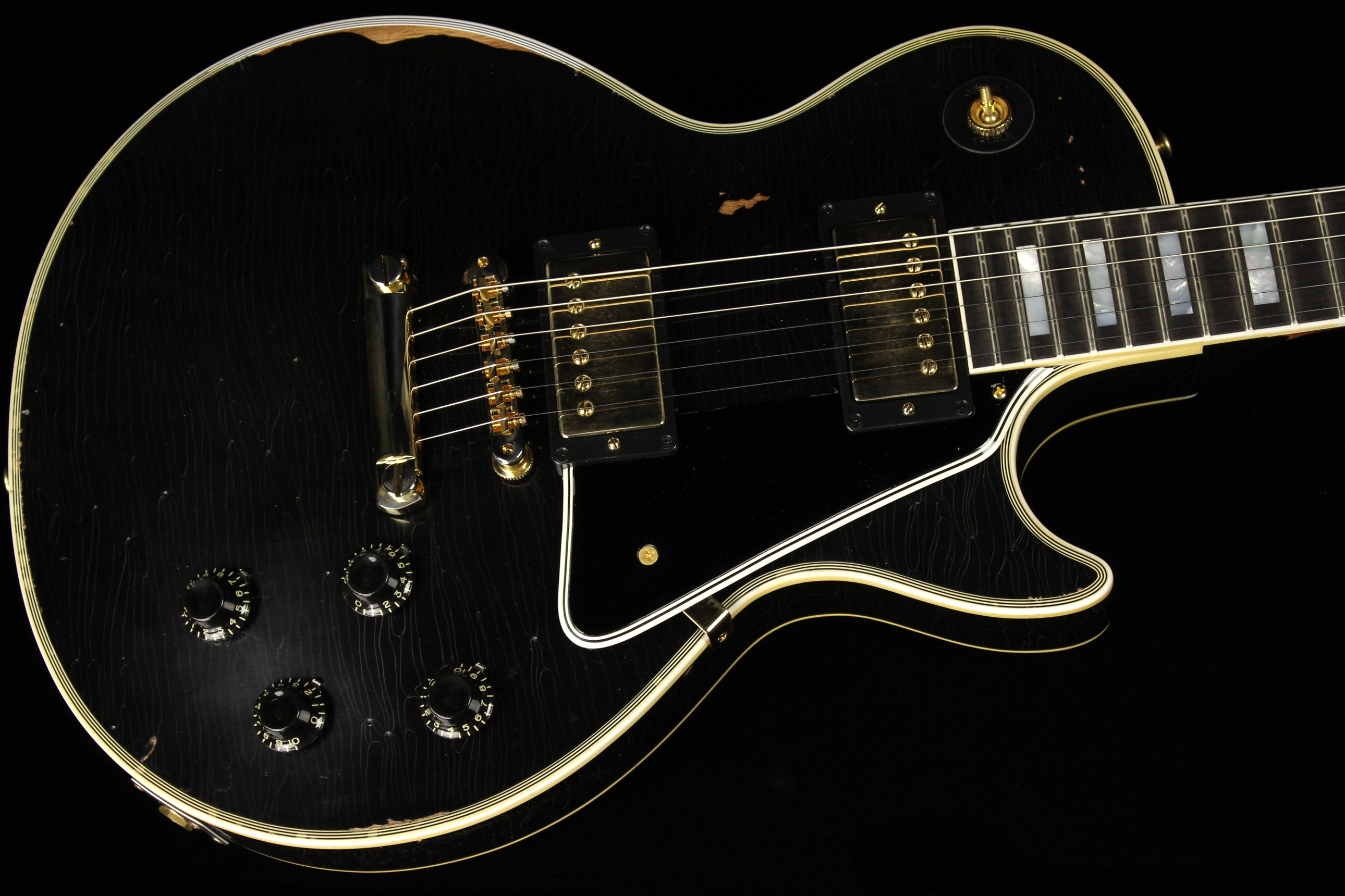 Gibson Custom Shop HC 1957 Les Paul Custom Black Beauty Ebony Black ...