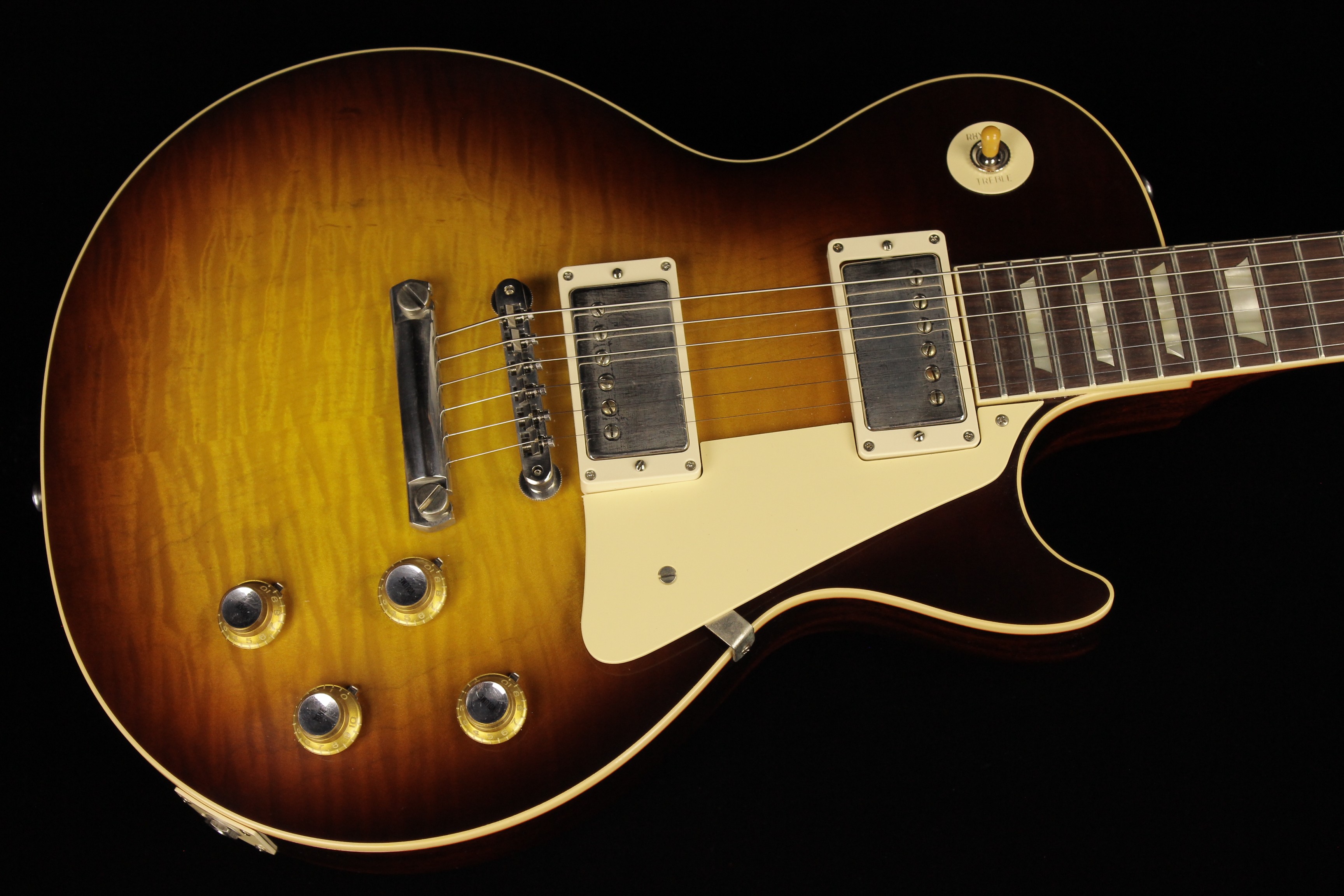 Gibson Custom 60th Anniversary 1960 Les Paul Standard VOS Washed Bourbon Burst SN 001619 Gino Guitars
