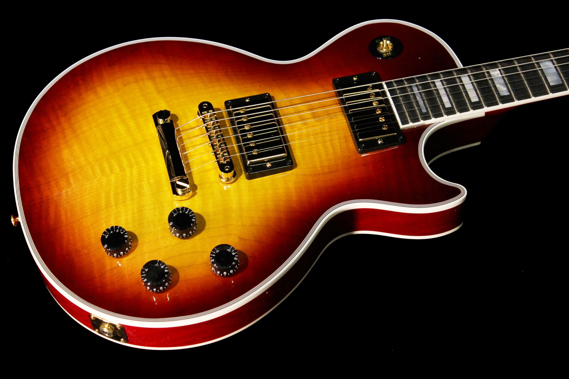 gibson custom les paul custom figured handpicked - bb