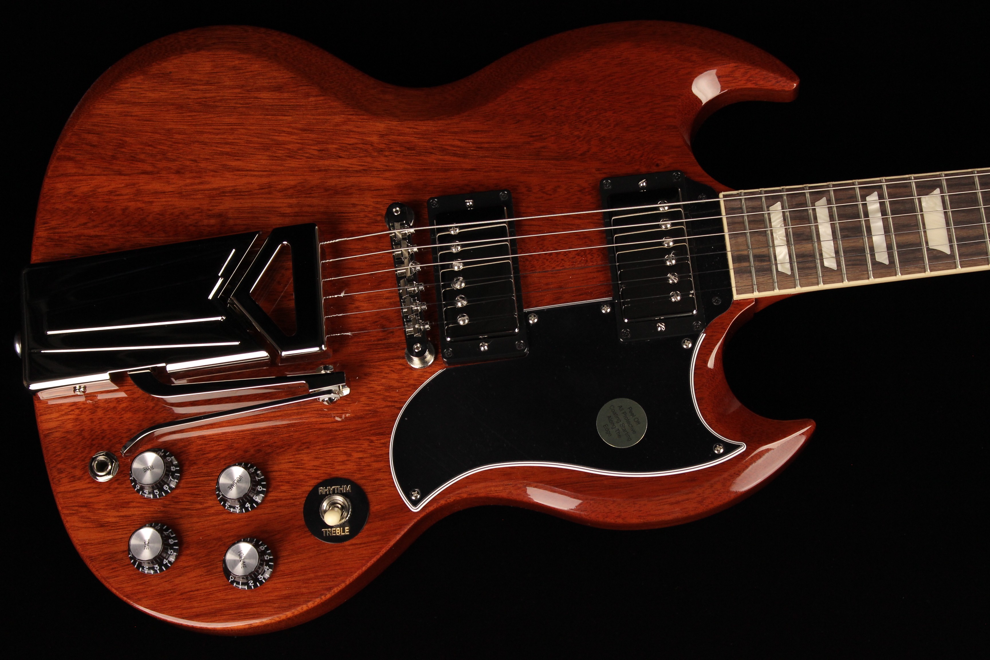 Gibson SG Standard '61 Sideways Vibrola Vintage Cherry (SN: 227410183) |  Gino Guitars