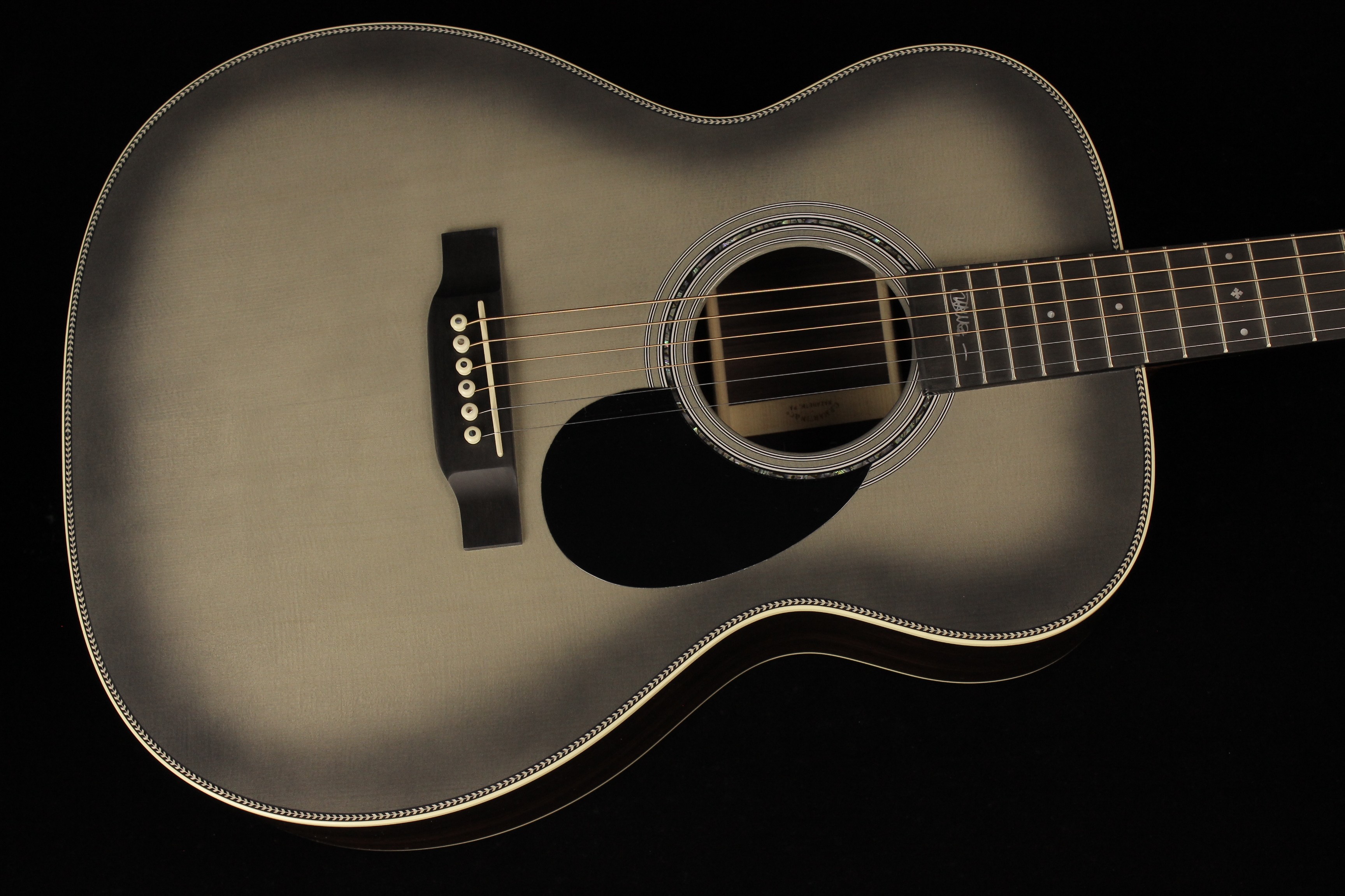 Martin OMJM John Mayer 20th Anniversary Gray Sunburst SN 2865738 Gino Guitars