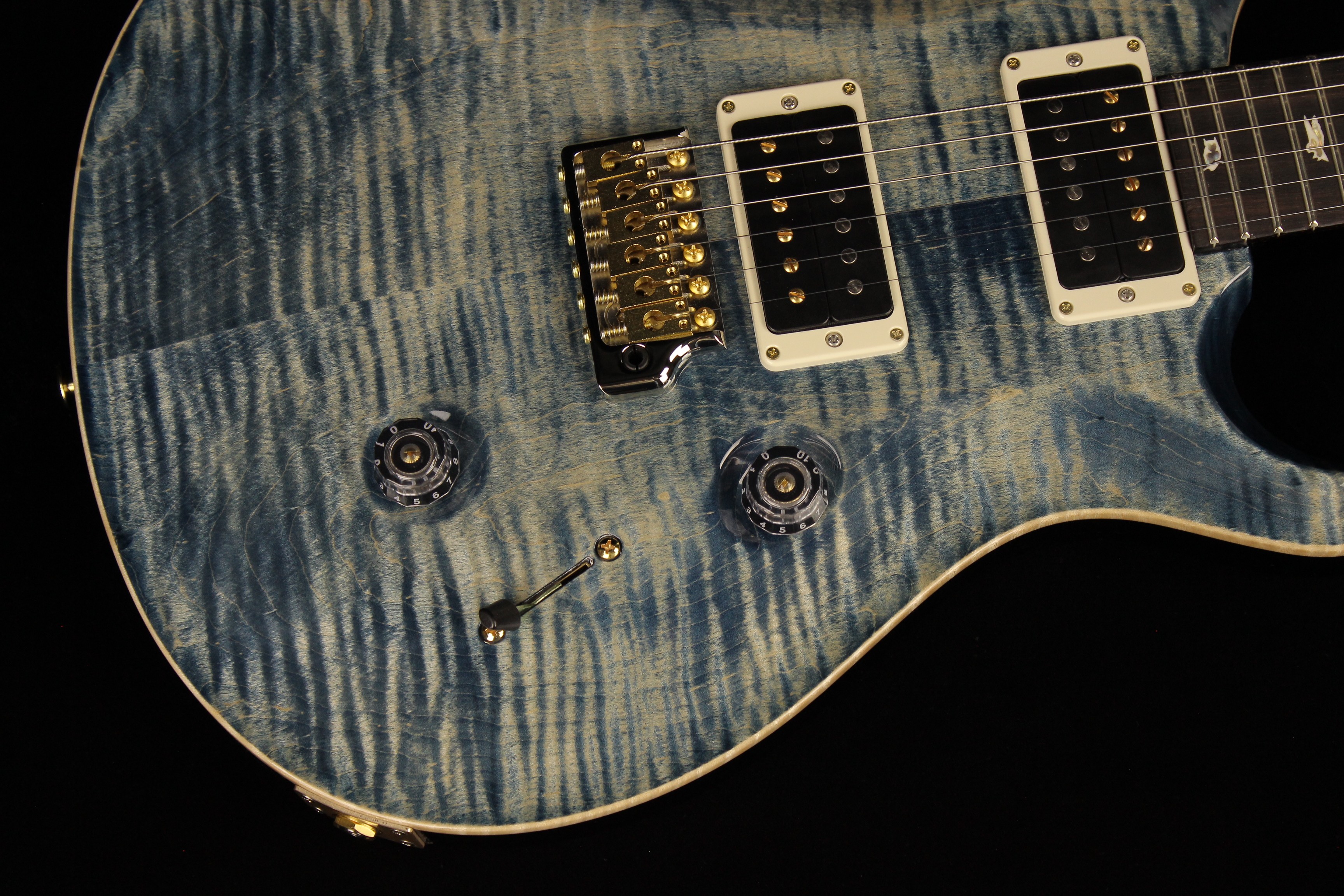 Paul Reed Smith Custom 24 10-Top Black Gold Wrap Burst (SN 