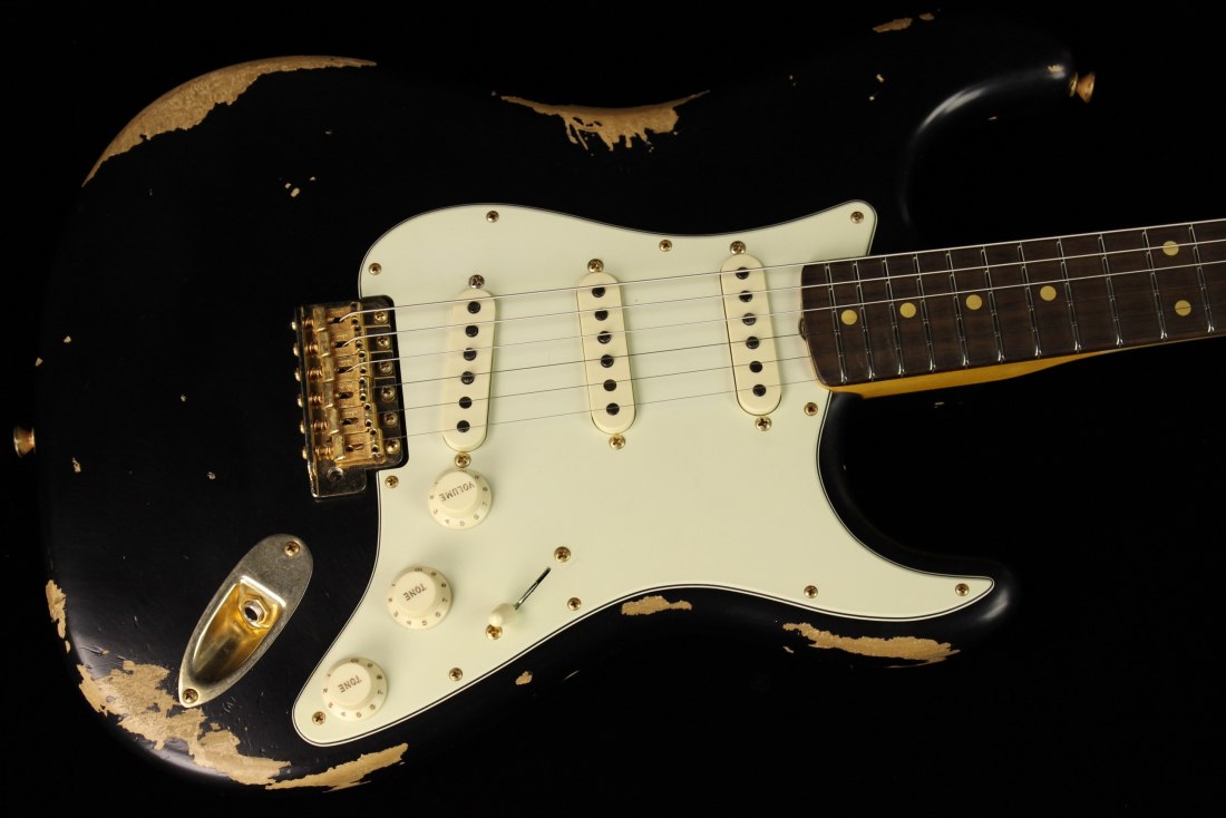 Fender Custom 1962 Stratocaster Heavy Relic - ABLK