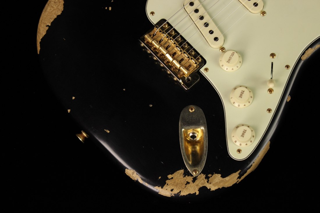 Fender Custom 1962 Stratocaster Heavy Relic - ABLK