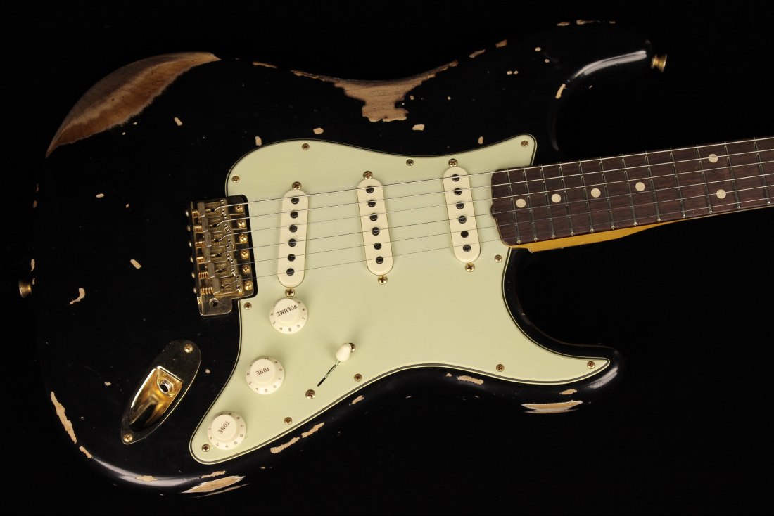 Fender Custom 1962 Stratocaster Heavy Relic - ABLK