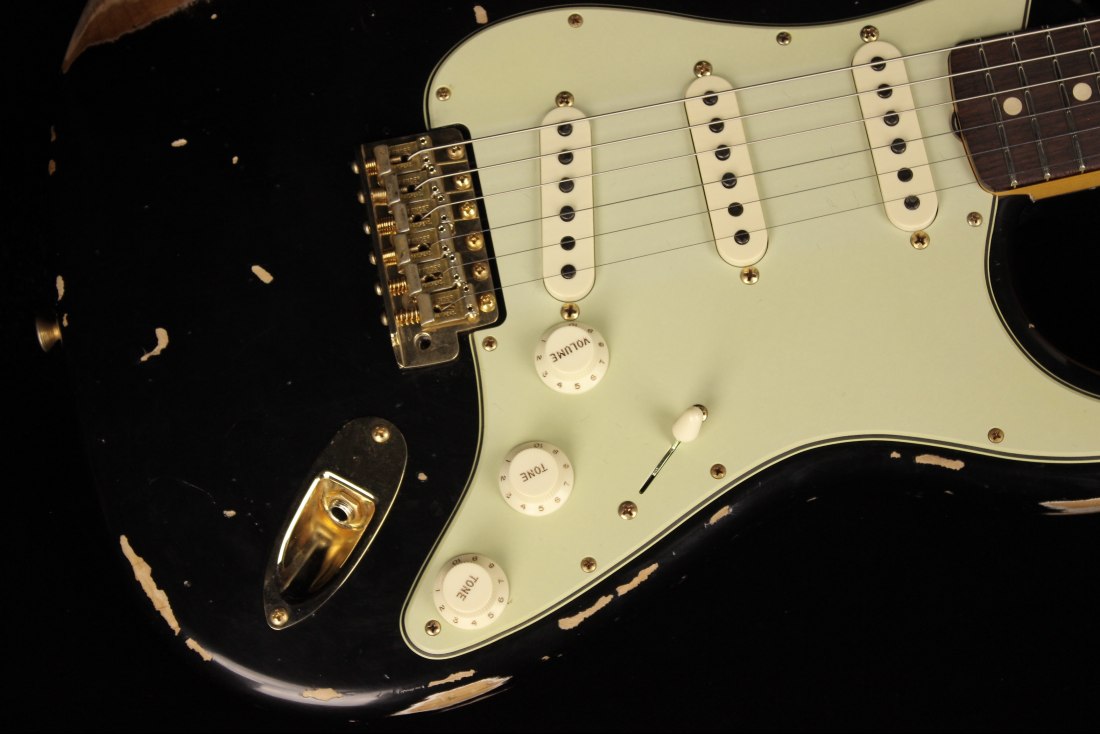 Fender Custom 1962 Stratocaster Heavy Relic - ABLK