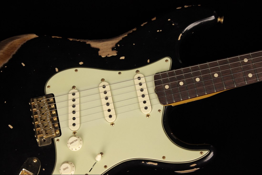 Fender Custom 1962 Stratocaster Heavy Relic - ABLK