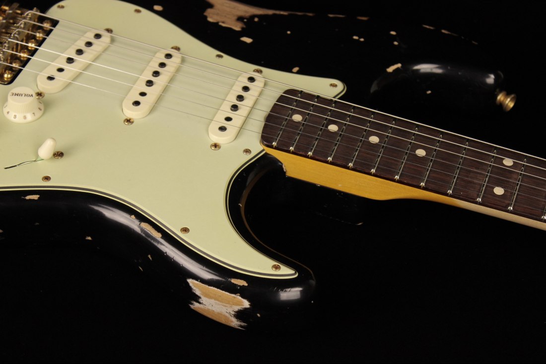 Fender Custom 1962 Stratocaster Heavy Relic - ABLK