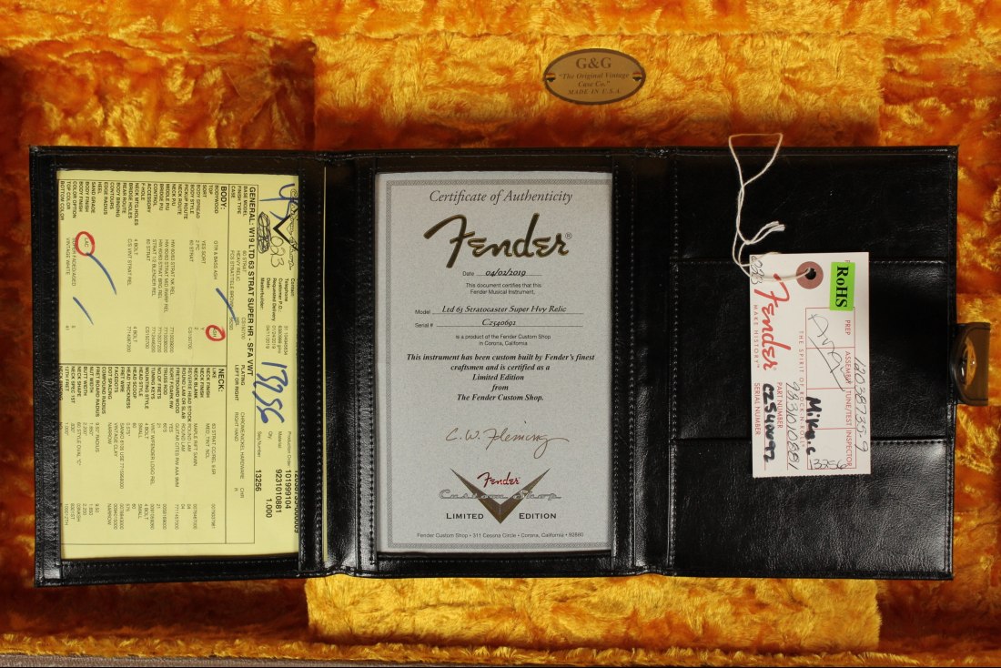 Fender Custom 1963 Stratocaster Super Heavy Relic Limited - AVW