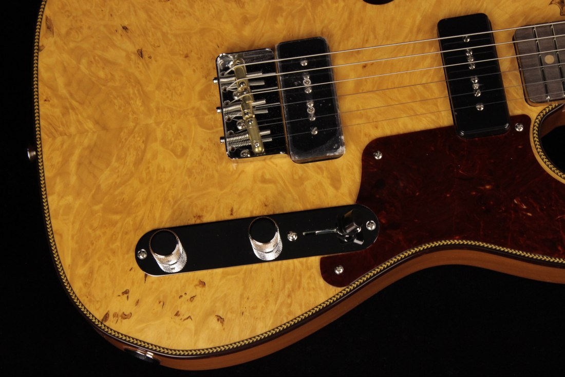 Fender Custom Artisan Maple Burl Dual P90 Telecaster NOS