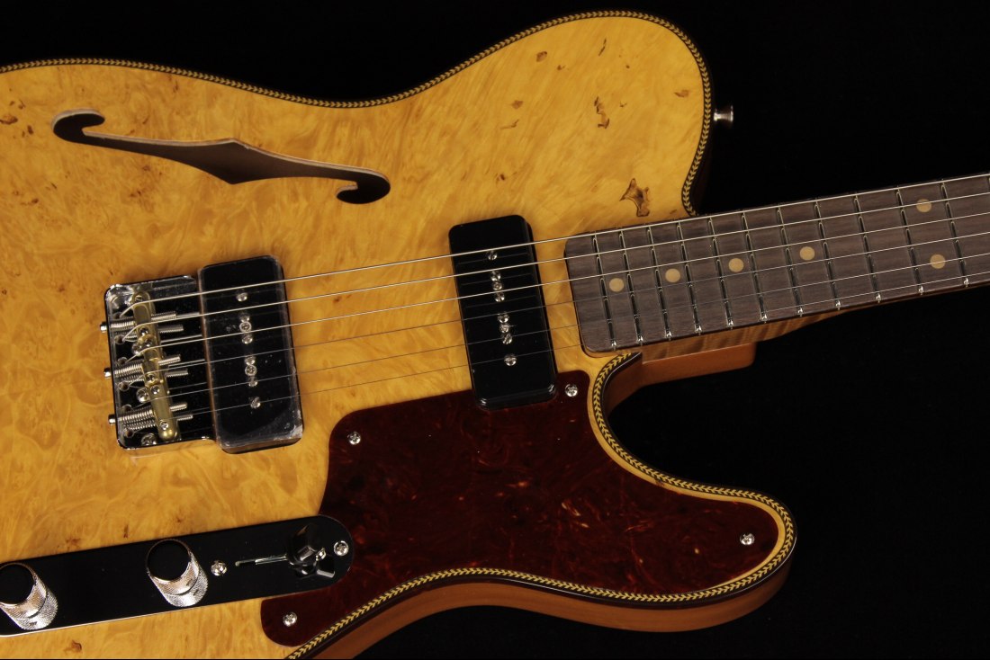 Fender Custom Artisan Maple Burl Dual P90 Telecaster NOS