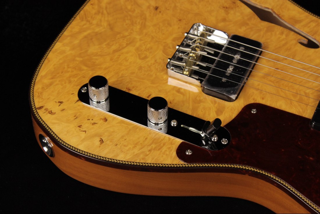 Fender Custom Artisan Maple Burl Dual P90 Telecaster NOS