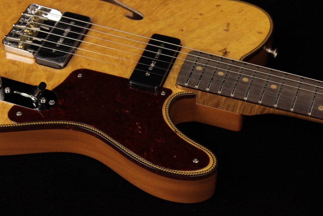 Fender Custom Artisan Maple Burl Dual P90 Telecaster NOS