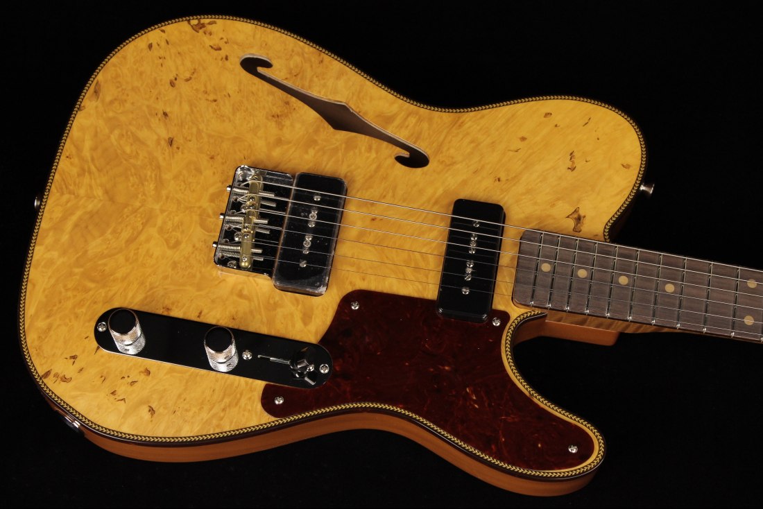 Fender Custom Artisan Maple Burl Dual P90 Telecaster NOS
