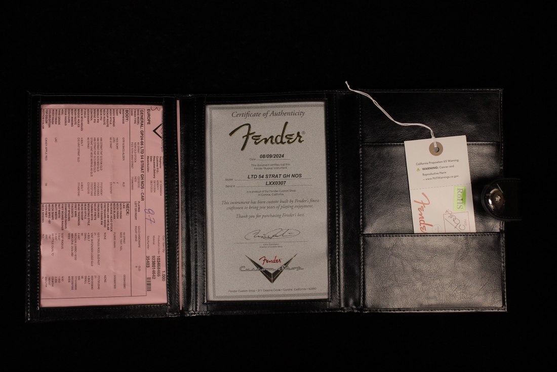 Fender Custom Limited Edition 1954 Stratocaster NOS - CAR