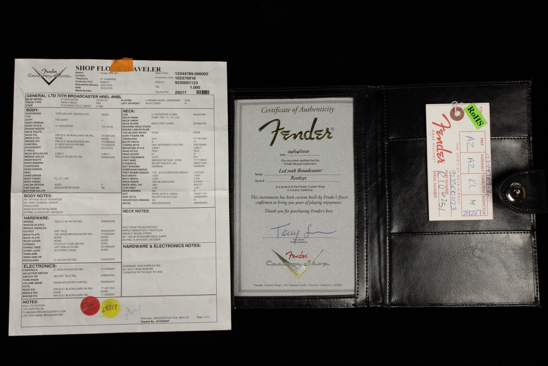 Fender Custom Limited Edition 70th Broadcaster Heavy Relic