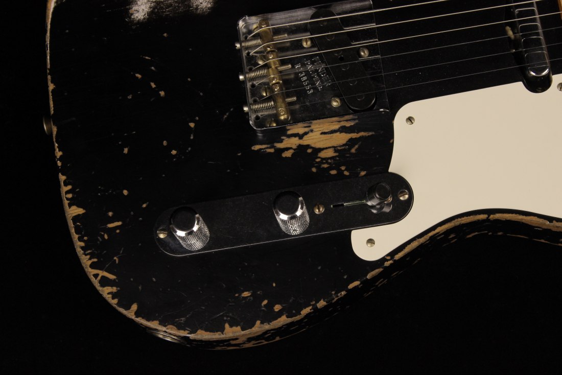 Fender Custom Limited Roasted Pine Double Esquire Super Heavy Relic - ABLK