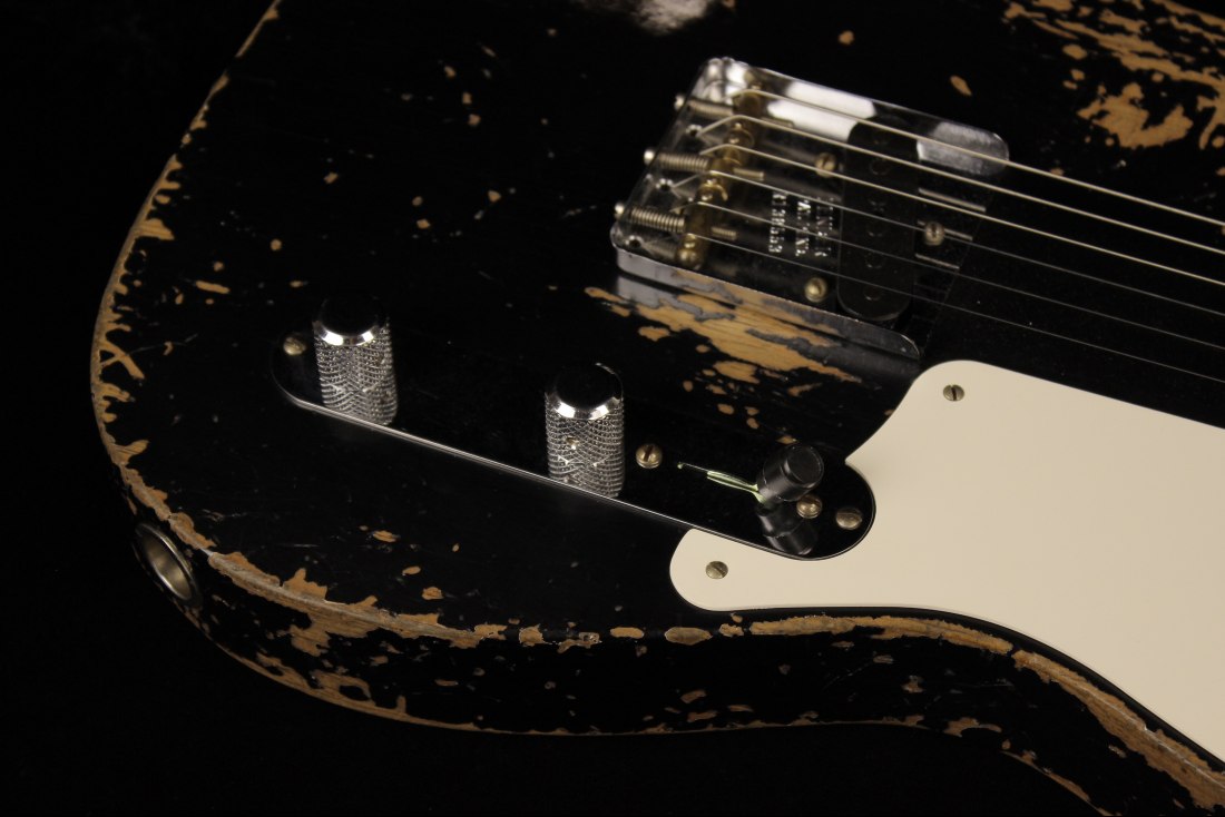 Fender Custom Limited Roasted Pine Double Esquire Super Heavy Relic - ABLK
