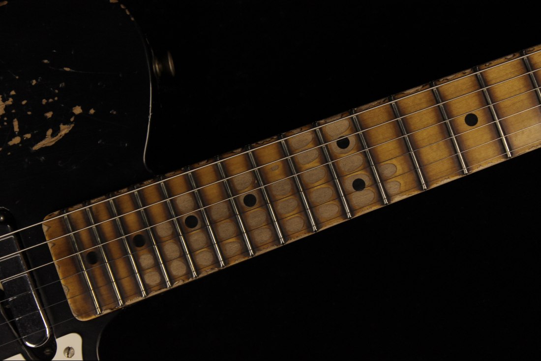 Fender Custom Limited Roasted Pine Double Esquire Super Heavy Relic - ABLK