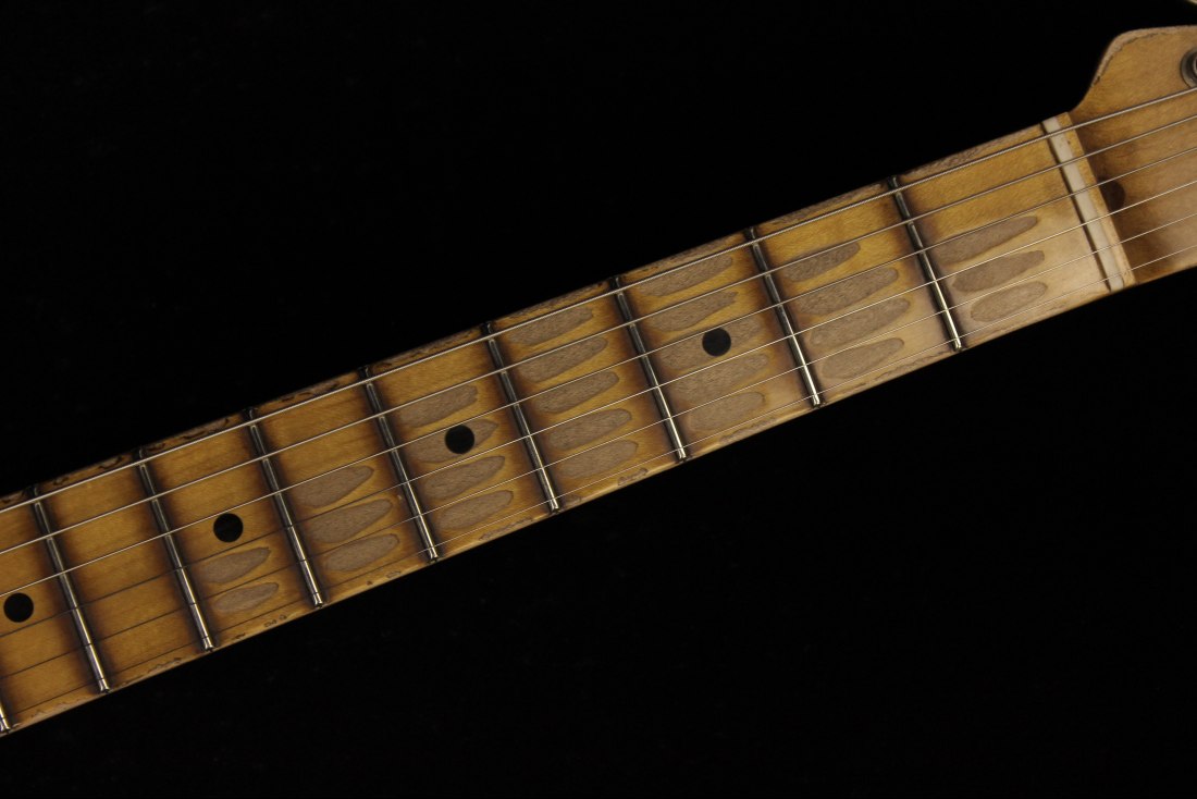 Fender Custom Limited Roasted Pine Double Esquire Super Heavy Relic - ABLK