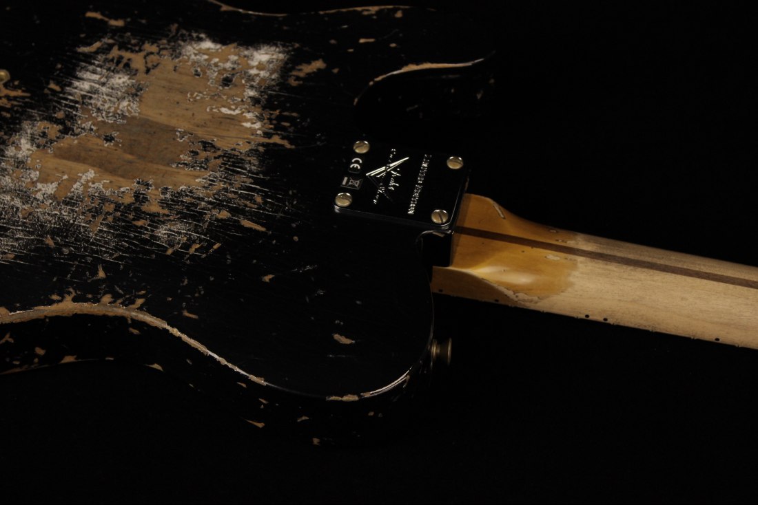Fender Custom Limited Roasted Pine Double Esquire Super Heavy Relic - ABLK