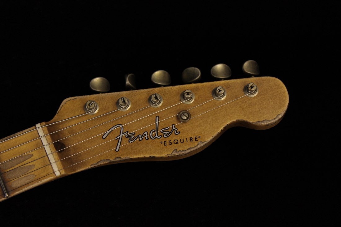 Fender Custom Limited Roasted Pine Double Esquire Super Heavy Relic - ABLK