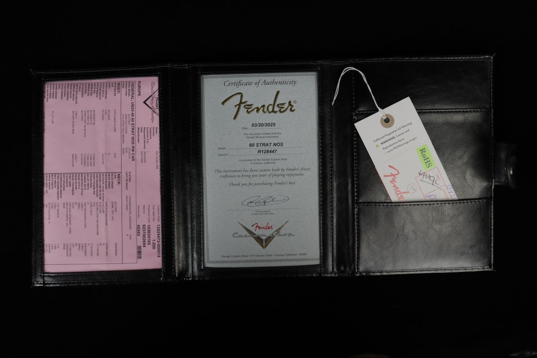 Fender Custom Old School 1960 Stratocaster NOS - CAR