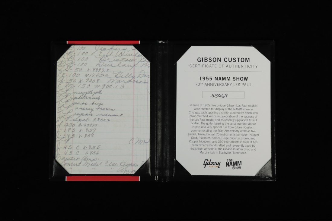 Gibson Custom 1955 NAMM Show Commemorative Edition Les Paul - SAB