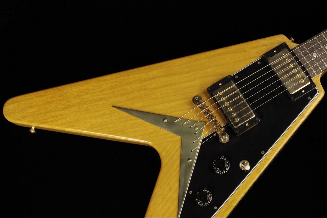 Gibson Custom 1958 Korina Flying V Reissue - BKP