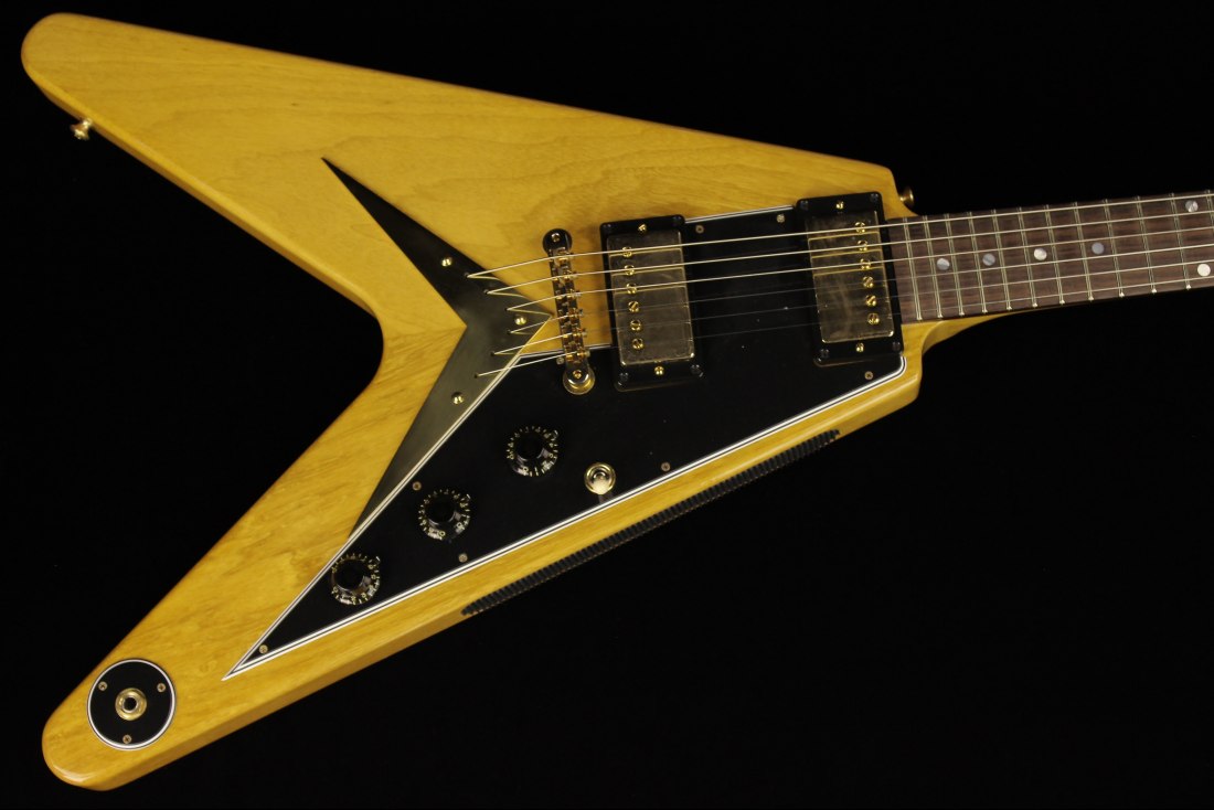 Gibson Custom 1958 Korina Flying V Reissue - BKP