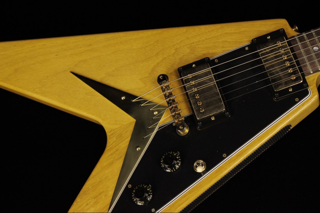 Gibson Custom 1958 Korina Flying V Reissue - BKP