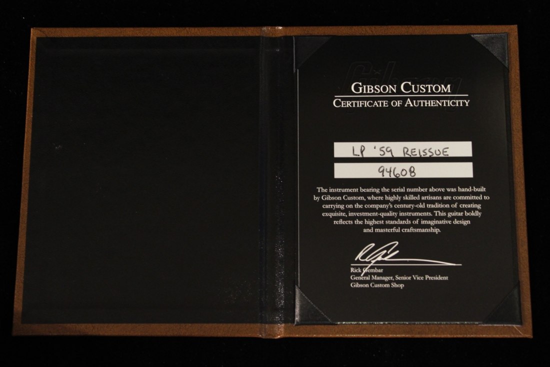 Gibson Custom 1959 Les Paul Reissue 2014 VOS Handpicked - DL