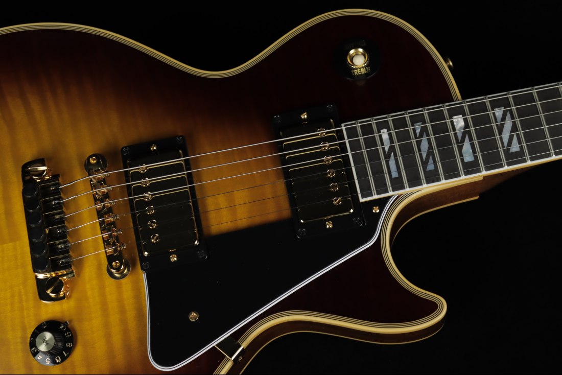 Gibson Custom 1968 Les Paul Custom Reissue AAA Flame Top Super 400 Inlays VOS