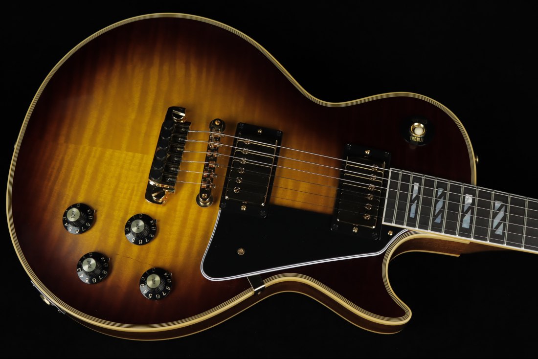 Gibson Custom 1968 Les Paul Custom Reissue AAA Flame Top Super 400 Inlays VOS