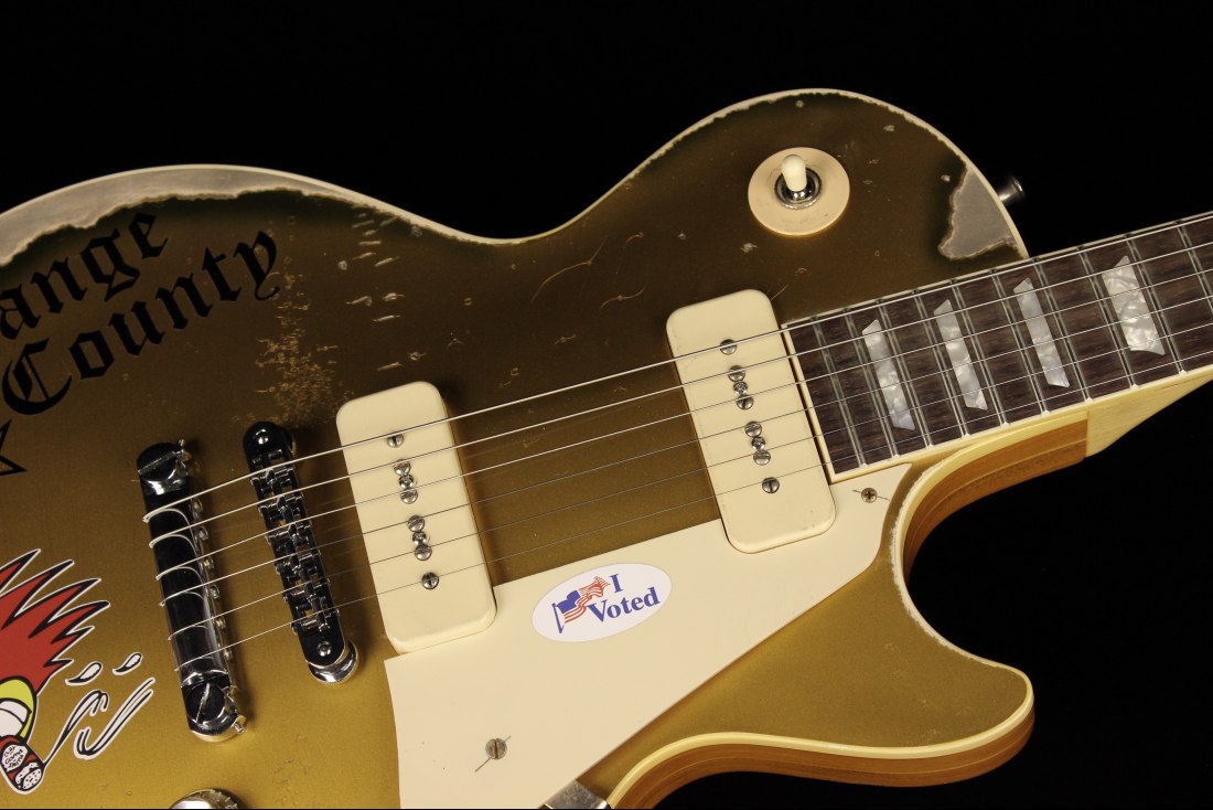 Gibson Custom 1976 Les Paul Deluxe Mike Ness Goldtop Murphy Lab Replica