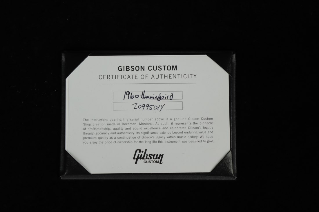 Gibson Custom Historic 1960 Hummingbird Fixed Bridge