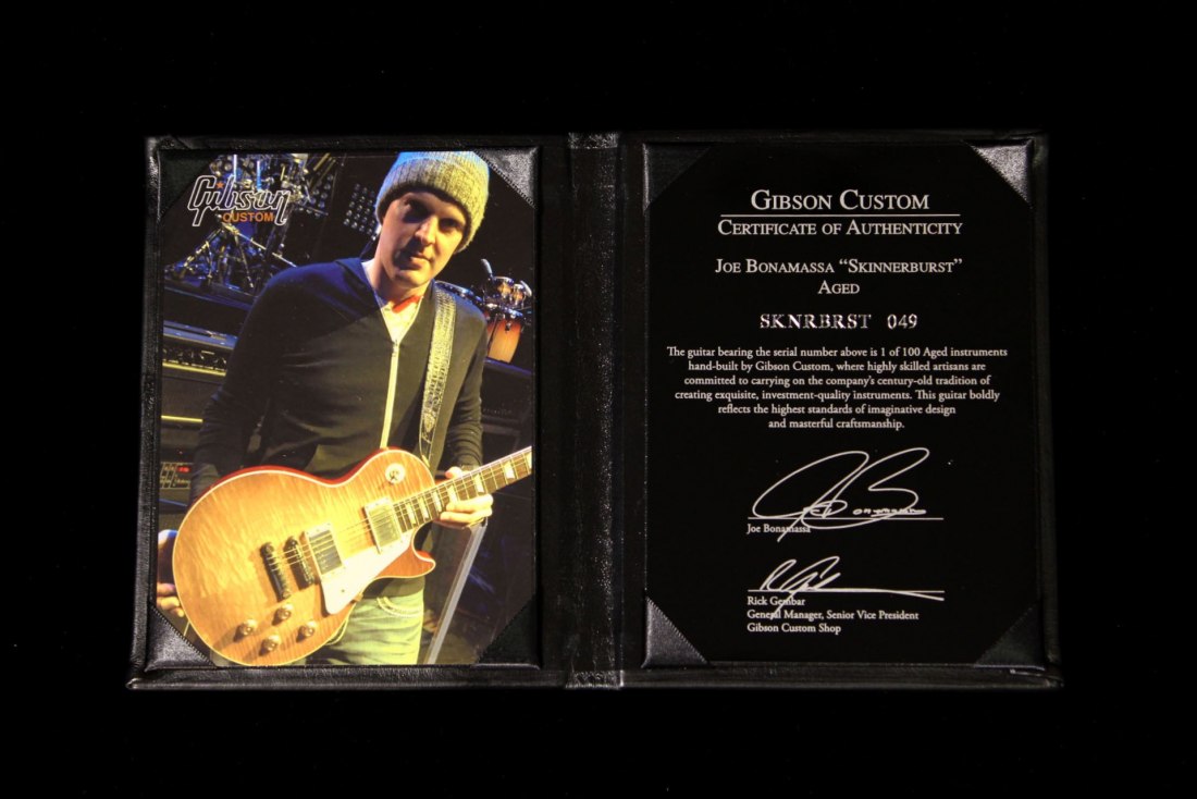 Gibson Custom Joe Bonamassa Skinnerburst Les Paul Aged
