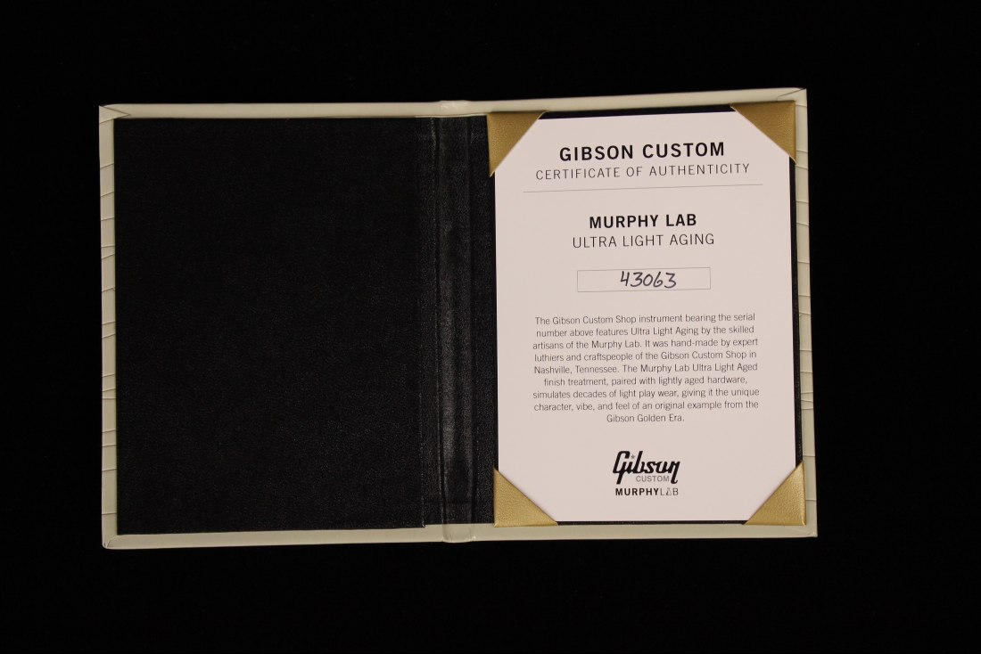 Gibson Custom Murphy Lab 1954 Les Paul Standard w/Humbuckers M2M Ultra Light Aged - EB