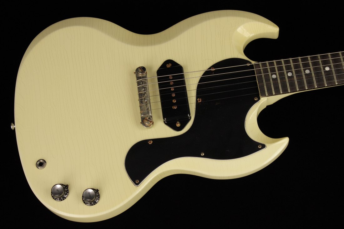 Gibson Custom Murphy Lab 1963 SG Junior Reissue Lightning Bar M2M Ultra Light Aged - PW