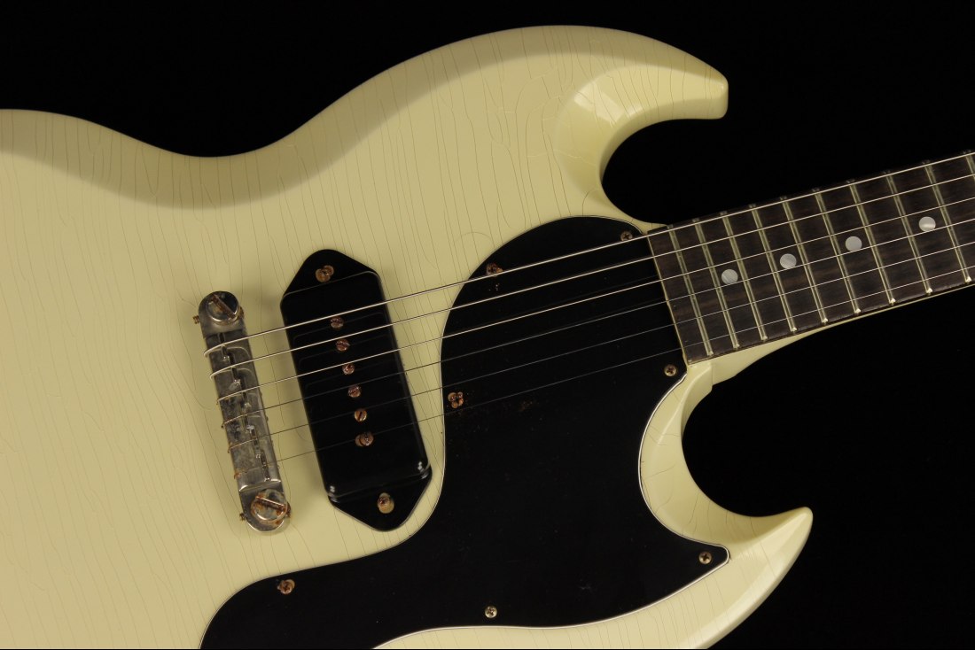 Gibson Custom Murphy Lab 1963 SG Junior Reissue Lightning Bar M2M Ultra Light Aged - PW