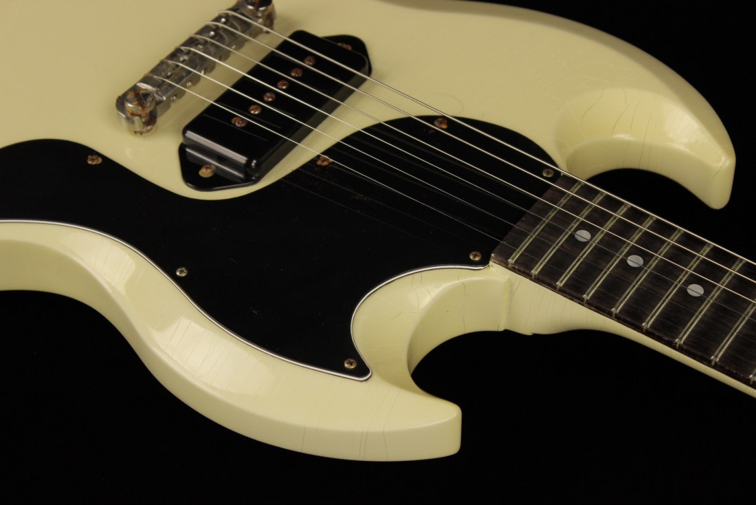 Gibson Custom Murphy Lab 1963 SG Junior Reissue Lightning Bar M2M Ultra Light Aged - PW