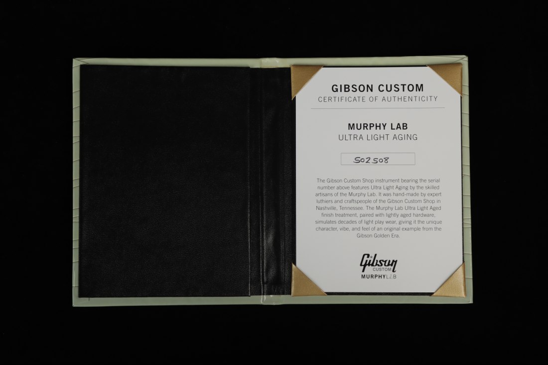 Gibson Custom Murphy Lab 1968 Les Paul Custom Reissue M2M Ultra Light Aged - CVW
