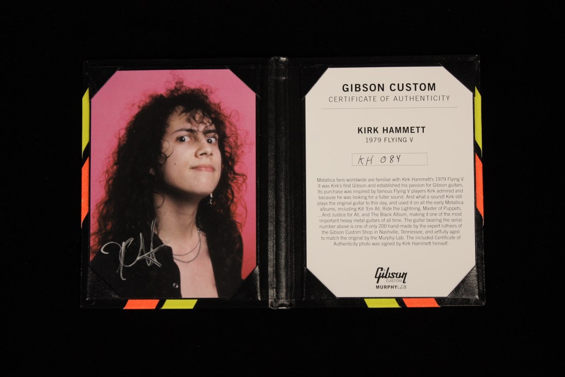 Gibson Custom Murphy Lab 1979 Flying V Kirk Hammett Replica Aged