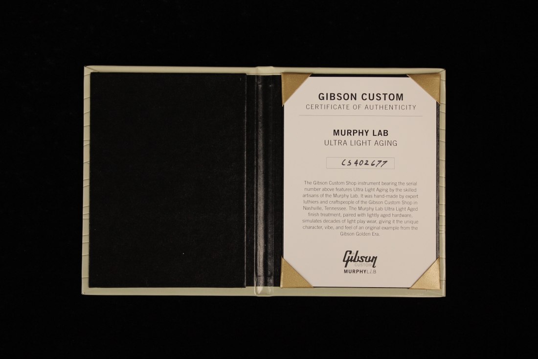 Gibson Custom Murphy Lab Les Paul Custom Antique Ultra Light Aged - CVW